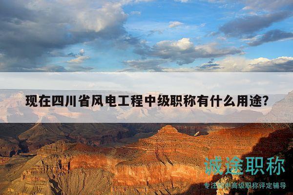 現(xiàn)在四川省風(fēng)電工程中級(jí)職稱有什么用途？