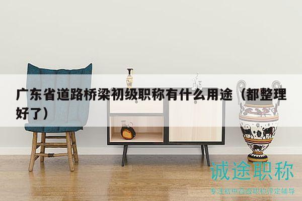 廣東省道路橋梁初級職稱有什么用途（都整理好了）
