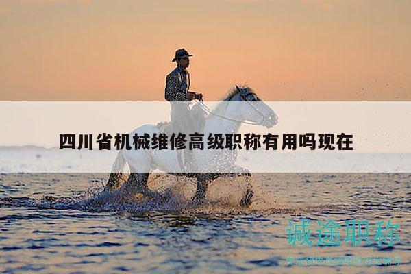四川省機(jī)械維修高級職稱有用嗎現(xiàn)在