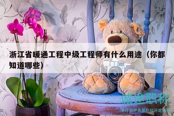 浙江省暖通工程中級(jí)工程師有什么用途（你都知道哪些）