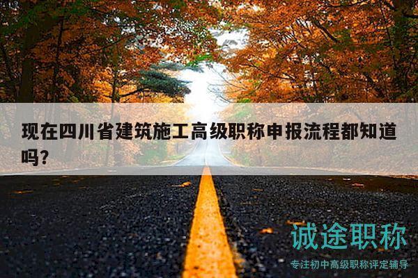 現(xiàn)在四川省建筑施工高級職稱申報(bào)流程都知道嗎？