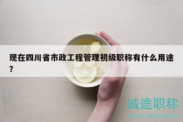 現(xiàn)在四川省市政工程管理初級職稱有什么用途？
