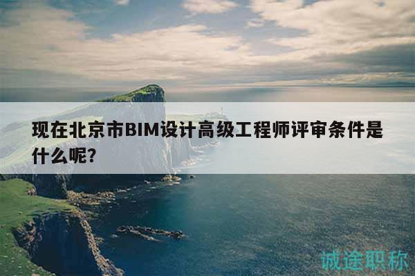 現(xiàn)在北京市BIM設(shè)計(jì)高級(jí)工程師評(píng)審條件是什么呢？