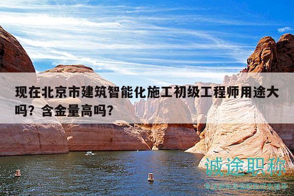 現(xiàn)在北京市建筑智能化施工初級工程師用途大嗎？含金量高嗎？