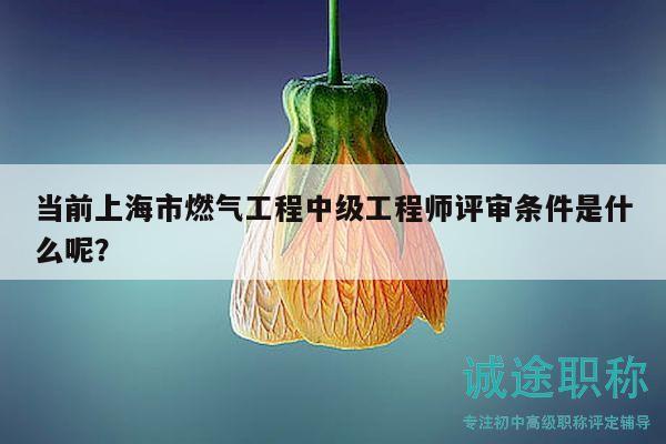 當前上海市燃氣工程中級工程師評審條件是什么呢？