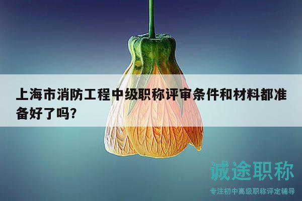 上海市消防工程中級(jí)職稱評(píng)審條件和材料都準(zhǔn)備好了嗎？