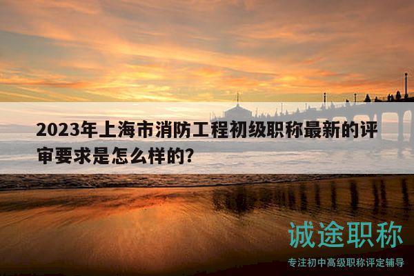 2023年上海市消防工程初級職稱最新的評審要求是怎么樣的？