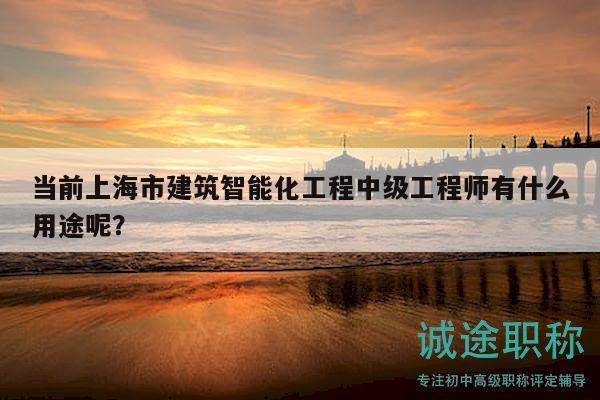 當前上海市建筑智能化工程中級工程師有什么用途呢？