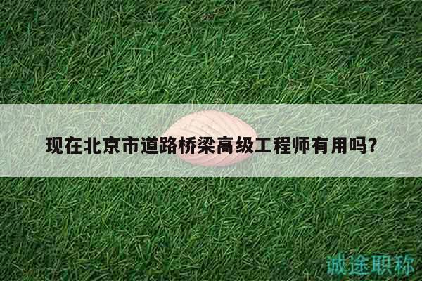 現(xiàn)在北京市道路橋梁高級工程師有用嗎？