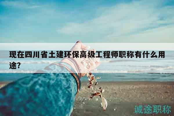 現(xiàn)在四川省土建環(huán)保高級工程師職稱有什么用途？