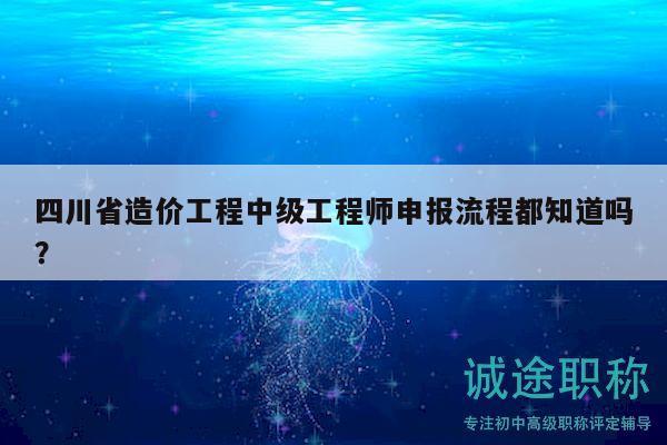 四川省造價工程中級工程師申報流程都知道嗎？