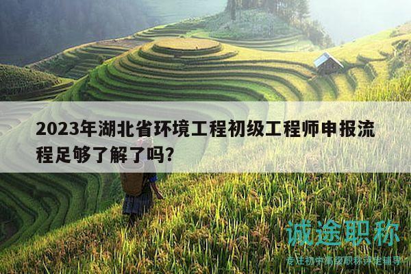 2023年湖北省環(huán)境工程初級(jí)工程師申報(bào)流程足夠了解了嗎？