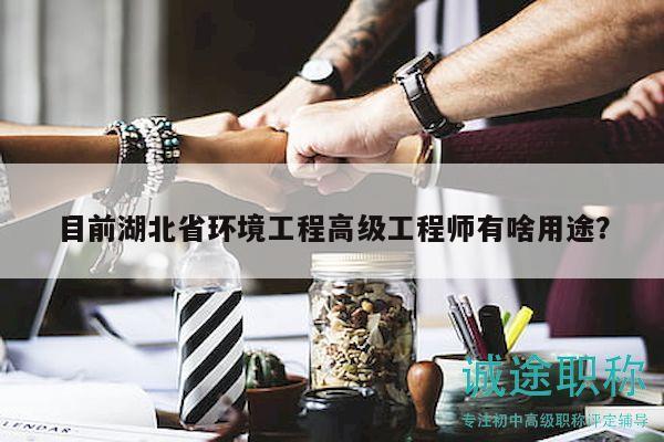 目前湖北省環(huán)境工程高級工程師有啥用途？