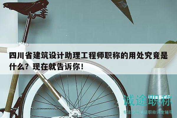 四川省建筑設(shè)計(jì)助理工程師職稱的用處究竟是什么？現(xiàn)在就告訴你！