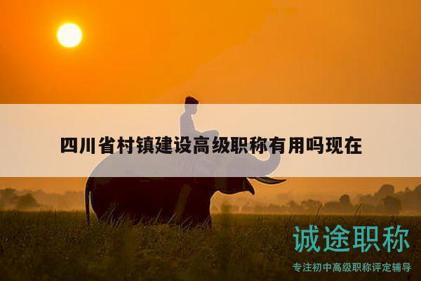 四川省村鎮(zhèn)建設(shè)高級職稱有用嗎現(xiàn)在