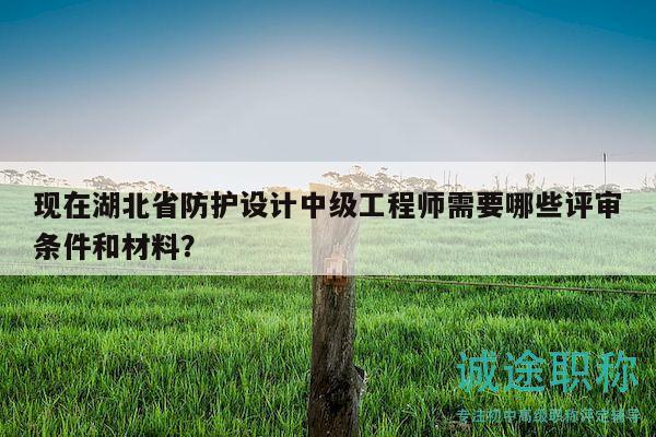 現(xiàn)在湖北省防護(hù)設(shè)計(jì)中級(jí)工程師需要哪些評(píng)審條件和材料？