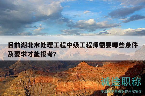 目前湖北水處理工程中級(jí)工程師需要哪些條件及要求才能報(bào)考？