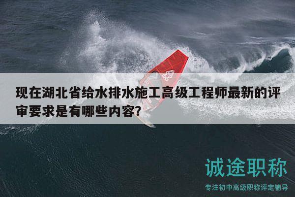 現(xiàn)在湖北省給水排水施工高級工程師最新的評審要求是有哪些內(nèi)容？