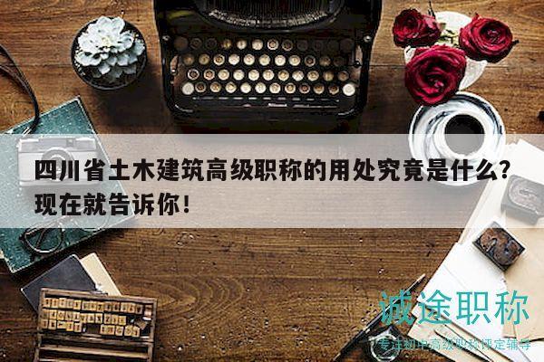 四川省土木建筑高級職稱的用處究竟是什么？現(xiàn)在就告訴你！