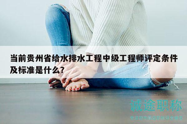 當(dāng)前貴州省給水排水工程中級工程師評定條件及標(biāo)準(zhǔn)是什么？