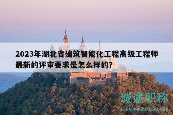 2023年湖北省建筑智能化工程高級工程師最新的評審要求是怎么樣的？