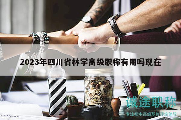 2023年四川省林學(xué)高級(jí)職稱有用嗎現(xiàn)在