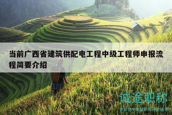 當(dāng)前廣西省建筑供配電工程中級(jí)工程師申報(bào)流程簡要介紹