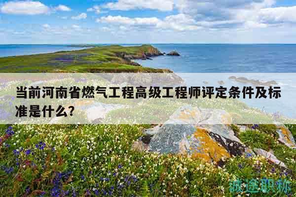當(dāng)前河南省燃?xì)夤こ谈呒?jí)工程師評(píng)定條件及標(biāo)準(zhǔn)是什么？