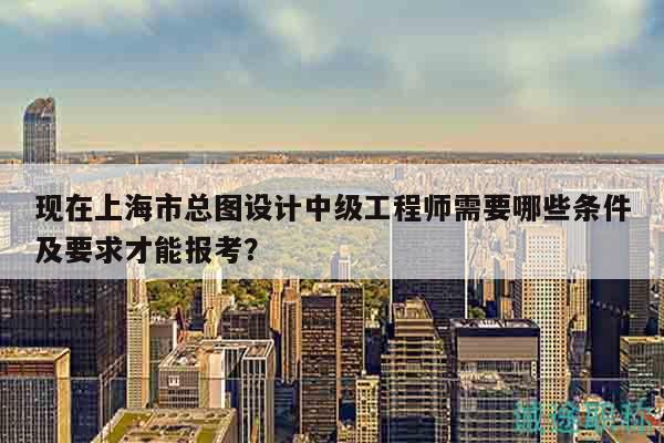 現(xiàn)在上海市總圖設(shè)計中級工程師需要哪些條件及要求才能報考？