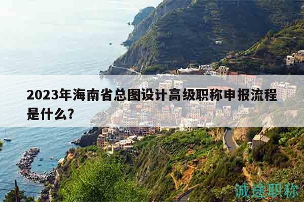 2023年海南省總圖設(shè)計高級職稱申報流程是什么？