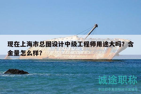 現在上海市總圖設計中級工程師用途大嗎？含金量怎么樣？