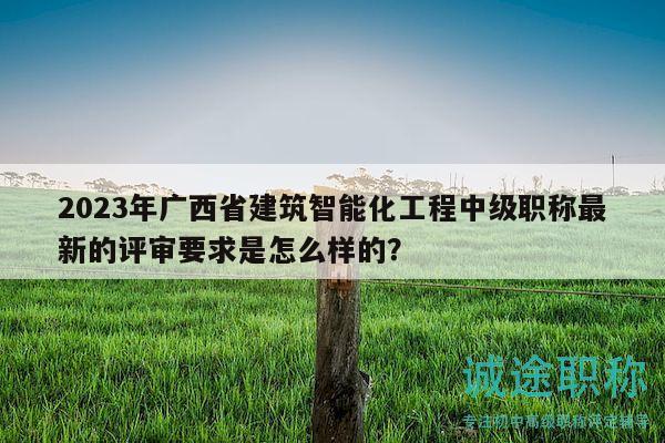 2023年廣西省建筑智能化工程中級(jí)職稱最新的評(píng)審要求是怎么樣的？