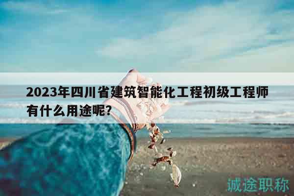 2023年四川省建筑智能化工程初級(jí)工程師有什么用途呢？