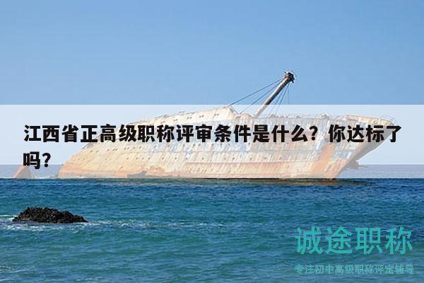 江西省正高級職稱評審條件是什么？你達標(biāo)了嗎？