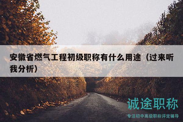 安徽省燃?xì)夤こ坛跫壜毞Q有什么用途（過來聽我分析）