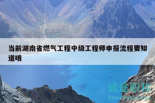 當(dāng)前湖南省燃?xì)夤こ讨屑?jí)工程師申報(bào)流程要知道哦