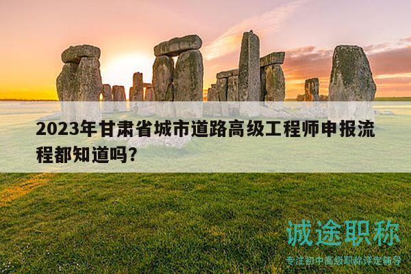 2023年甘肅省城市道路高級工程師申報流程都知道嗎？
