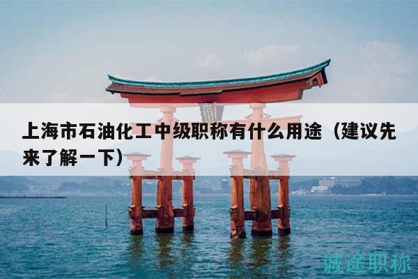上海市石油化工中級職稱有什么用途（建議先來了解一下）