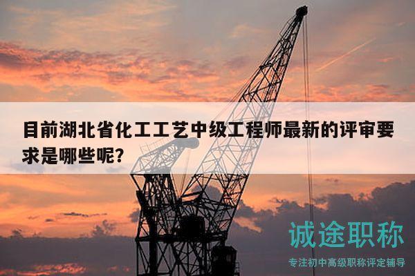 目前湖北省化工工藝中級工程師最新的評審要求是哪些呢？