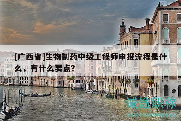 [廣西省]生物制藥中級(jí)工程師申報(bào)流程是什么，有什么要點(diǎn)？