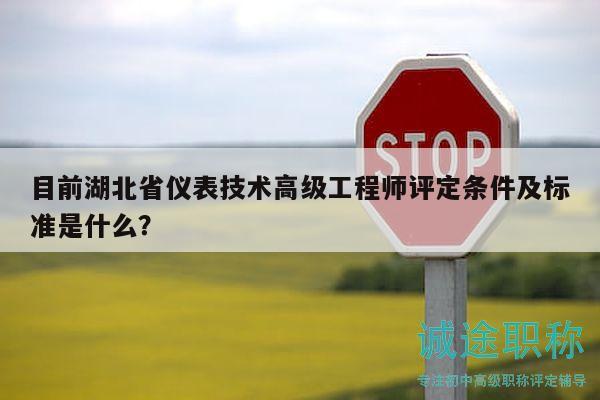 目前湖北省儀表技術(shù)高級工程師評定條件及標準是什么？