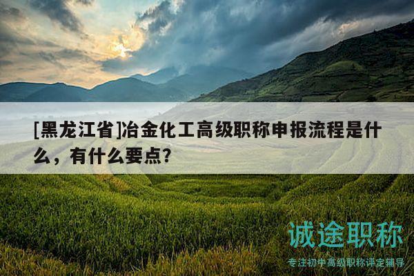 [黑龍江省]冶金化工高級(jí)職稱申報(bào)流程是什么，有什么要點(diǎn)？