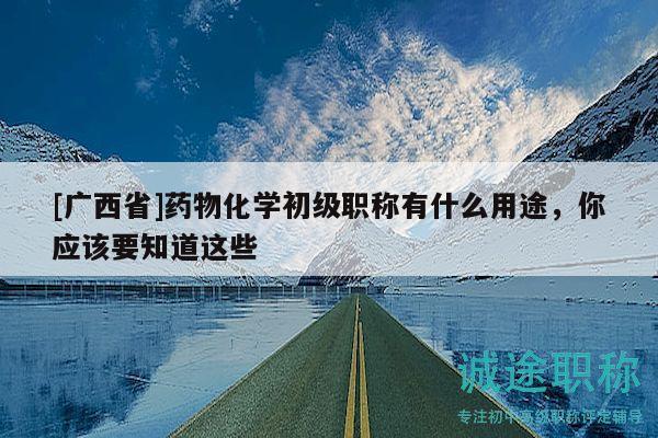 [廣西省]藥物化學(xué)初級職稱有什么用途，你應(yīng)該要知道這些