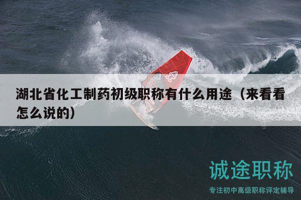 湖北省化工制藥初級(jí)職稱有什么用途（來看看怎么說的）
