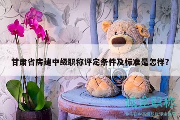 甘肅省房建中級職稱評定條件及標(biāo)準(zhǔn)是怎樣？