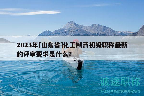 2023年[山東省]化工制藥初級職稱最新的評審要求是什么？