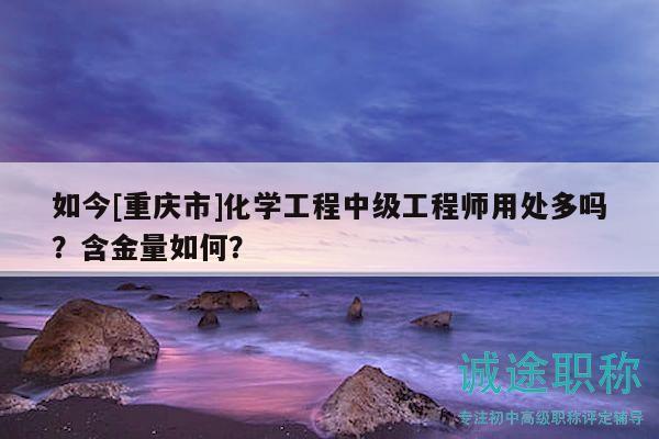 如今[重慶市]化學(xué)工程中級(jí)工程師用處多嗎？含金量如何？
