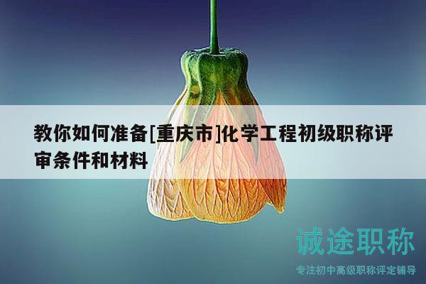 教你如何準(zhǔn)備[重慶市]化學(xué)工程初級(jí)職稱評(píng)審條件和材料