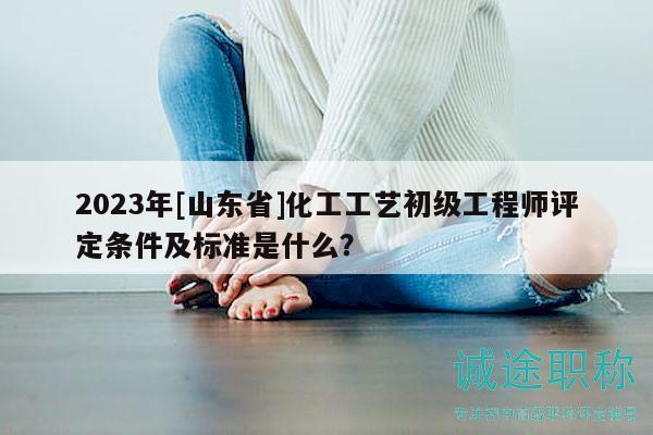 2023年[山東省]化工工藝初級工程師評定條件及標準是什么？
