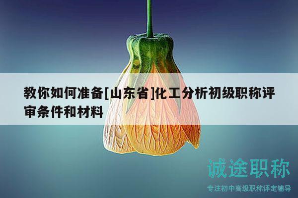 教你如何準備[山東省]化工分析初級職稱評審條件和材料